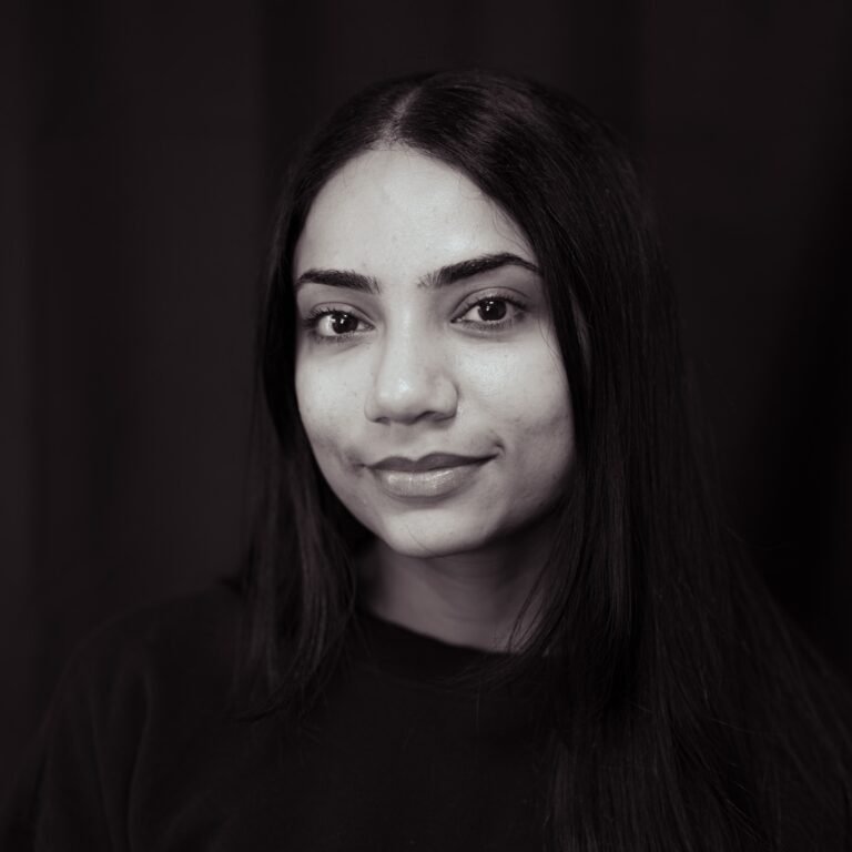 Portrait of Kiran Kaur, tattoo artist at Tattoo Lab in Halifax, Nova Scotia